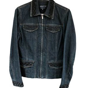 Jones New York Embellished Denim Jacket